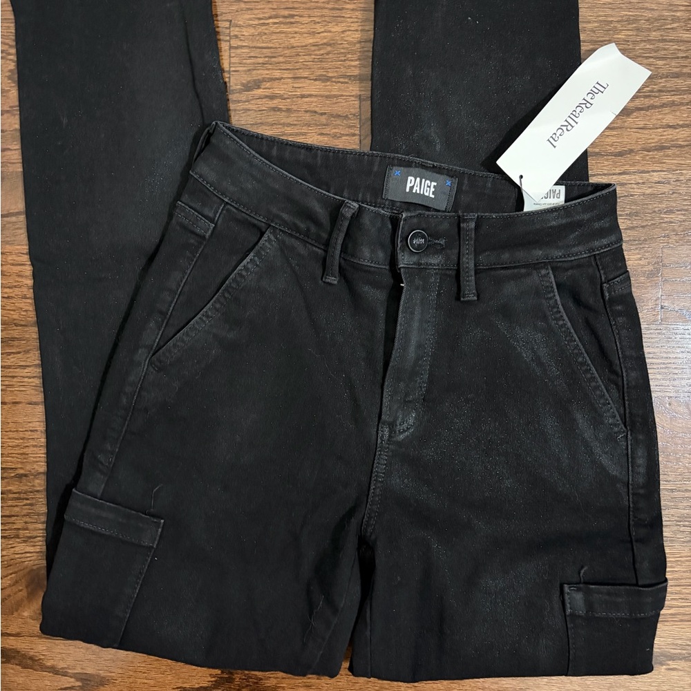 Paige Black Cargo Utility Jeans | TRR Certified Pre-Owned
